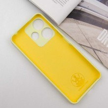 Чехол Silicone Cover Lakshmi Full Camera (AA) для Xiaomi Redmi 13 4G / Poco M6 4G – Желтый