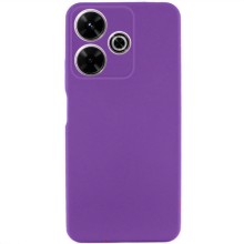 Чехол TPU GETMAN Liquid Silk Full Camera для Xiaomi Redmi 13 4G / Poco M6 4G (Фиолетовый)