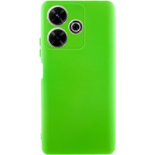 Чехол TPU GETMAN Liquid Silk Full Camera для Xiaomi Redmi 13 4G / Poco M6 4G (Салатовый)