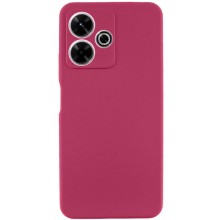 Чохол Silicone Cover Lakshmi Full Camera (AAA) для Xiaomi Redmi 13 4G / Poco M6 4G – Бордовий