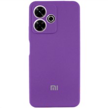 Чехол Silicone Cover Lakshmi Full Camera (AAA) with Logo для Xiaomi Redmi 13 4G / Poco M6 4G (Фиолетовый)