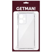 TPU чохол GETMAN Ease logo посилені кути Full Camera для Xiaomi Redmi 13 4G / Poco M6 4G – Безбарвний (прозорий)