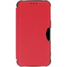 Кожаный чехол-книжка GETMAN Razor (PU) для Xiaomi Redmi 13 4G / Poco M6 4G – Красный