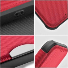 Кожаный чехол-книжка GETMAN Razor (PU) для Xiaomi Redmi 13 4G / Poco M6 4G – Красный