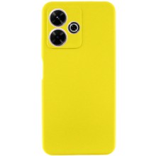 Чехол Silicone Cover Lakshmi Full Camera (AAA) для Xiaomi Redmi 13 4G / Poco M6 4G – Желтый