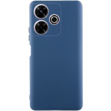 Чехол TPU GETMAN Liquid Silk Full Camera для Xiaomi Redmi 13 4G / Poco M6 4G – Синий