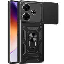 Ударопрочный чехол Camshield Serge Ring для Xiaomi Redmi 13 4G / Poco M6 4G – Черный