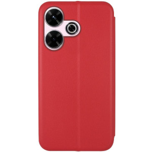 Шкіряний чохол-книжка Classy для Xiaomi Redmi 13 4G / Poco M6 4G – Червоний