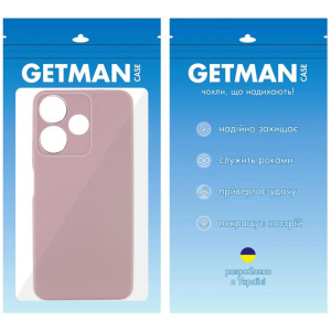 Чехол TPU GETMAN Liquid Silk Full Camera для Xiaomi Redmi 13 4G / Poco M6 4G – Розовый