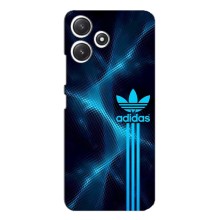 Чохли Адидас для Xiaomi POCO M6 (AlphaPrint) (Синій Адідас)