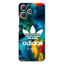 Чохли Адидас для Xiaomi POCO M6 (AlphaPrint) (Яскравий Адідас)