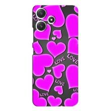 Чехлы для любимой на Ксіаомі ПОКО М6 (VPrint) (Pink hearts)