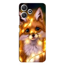 Чохли з картинкою Лисичка для Xiaomi POCO M6 (VPrint) (Лисичка в гірляндах)