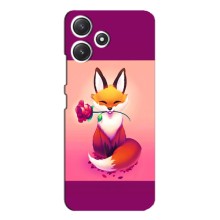 Чохли з картинкою Лисичка для Xiaomi POCO M6 (VPrint) (Лиса з трояндою)