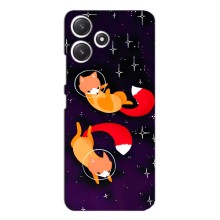 Чохли з картинкою Лисичка для Xiaomi POCO M6 (VPrint) (Лисички космонавти)