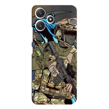Чехлы с картинкой ЗСУ для Xiaomi POCO M6 (AlphaPrint) (Воїн ЗСУ)