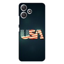 Чехол Флаг USA для Xiaomi POCO M6 (USA)