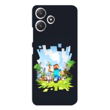 Чохол Майнкрафт на Xiaomi POCO M6 (AlphaPrint) Minecraft (персонажі Minecraft)