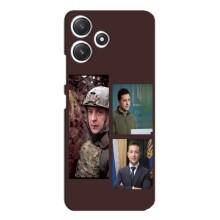 Чехол для Xiaomi POCO M6 (AlphaPrint - с принтом Зеленского) – Президент