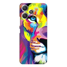 Чохол з картинкою ЛЕВ для Xiaomi POCO M6 (VPrint) (Яскравий Лев)