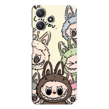 Чехол с Лабубу на Xiaomi POCO M6 – Коллаж Лабубу