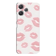 Чохол з розовим принтом для Xiaomi POCO M6 (Рожеві губи)