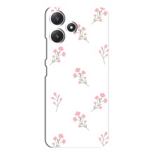 Чохол з розовим принтом для Xiaomi POCO M6 (Рожеві квіти)