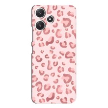 Чохол з розовим принтом для Xiaomi POCO M6 (Рожевий леопард)