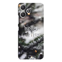 Новогодние, Праздничные Чехлы для Xiaomi POCO M6 - 2024 год (Hello winter)