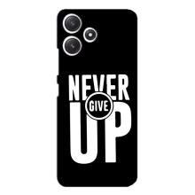 Силиконовый Чехол на Xiaomi POCO M6 с картинкой Nike (Never Give UP)