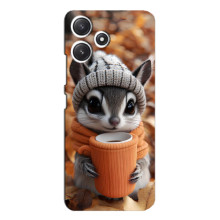 Печатный чехол «Зверята с кофе» для Xiaomi POCO M6