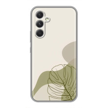 Силиконовый чехол с принтом в цветах на Xiaomi Poco M7 Plus – Монстера зелёная