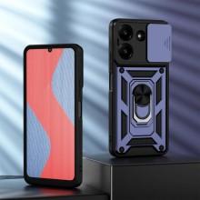 Ударопрочный чехол Camshield Serge Ring для Xiaomi Poco M7 Pro 5G – Синий