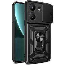 Ударопрочный чехол Camshield Serge Ring для Xiaomi Poco M7 Pro 5G – Черный