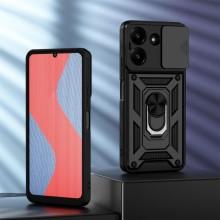 Ударопрочный чехол Camshield Serge Ring для Xiaomi Poco M7 Pro 5G – Черный