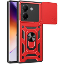 Чехол Ummi Camshield Serge Ring для Xiaomi Poco M7 Pro 5G – Красный