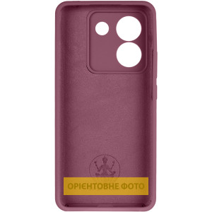 Чехол Silicone Cover Lakshmi Full Camera (AAA) для Xiaomi Poco M7 Pro 5G – Бордовый