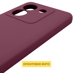 Чехол Silicone Cover Lakshmi Full Camera (AAA) для Xiaomi Poco M7 Pro 5G – Бордовый