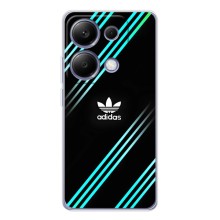 Чехлы Адидас для Xiaomi Poco M7 Pro 5G (AlphaPrint) (Адидас с полосами)