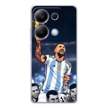 Чехлы для Xiaomi Poco M7 Pro 5G (Leo чемпион) (AlphaPrint) (Месси с кубком)