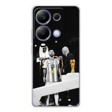 Чехлы для Xiaomi Poco M7 Pro 5G (Leo чемпион) (AlphaPrint) (Месси в накидке)