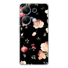 Чехлы с Цветами для Xiaomi Poco M7 Pro 5G (VPrint) (Розочки)