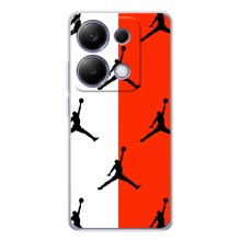 Чехлы для Xiaomi Poco M7 Pro 5G - с картинкой JORDAN (AlphaPrint) (Лого Джордан)