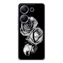 Чехол с картинкой (Стильные) для Поко М7 Про 5G - (AlphaPrint) (Черная роза)