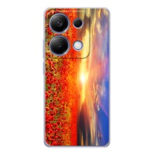 Чехол с картинкой (Стильные) для Поко М7 Про 5G - (AlphaPrint) (Поле тюльпанов)