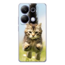 Чехлы с Котиками для Xiaomi Poco M7 Pro 5G (VPrint) (Прыжок кота)