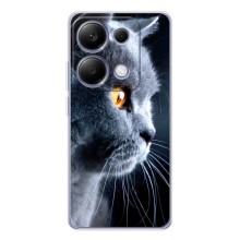 Чехлы с Котиками для Xiaomi Poco M7 Pro 5G (VPrint) (Серый Кот)