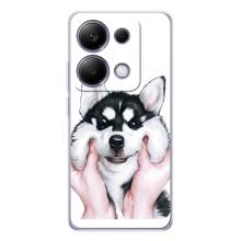 Чехлы с собаками для Xiaomi Poco M7 Pro 5G (VPrint) (Довольный Хаски)