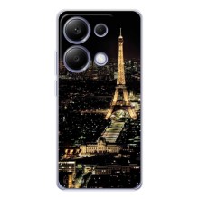 Чехол Эйфелева Башня для Xiaomi Poco M7 Pro 5G - (AlphaPrint) (Ночной Париж)