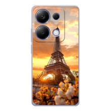 Чехол Эйфелева Башня для Xiaomi Poco M7 Pro 5G - (AlphaPrint) (Солнечная башня)